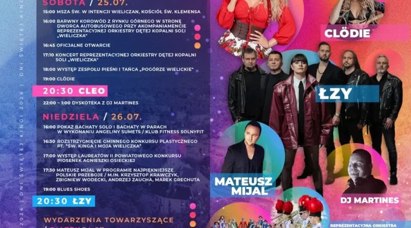 Dni świętej Kingi 2026